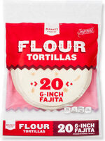 Flour tortillas fajita size