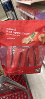 Baked Red Apple Chips Crinkle Cut Red Multipack