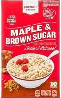 Maple & brown sugar instant oatmeal