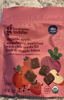 Organic Apple, Strawberry, Beetroot with Chia Seeds Fruit & Veggie Bites