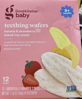 Teething Wafers Banana & Strawberry