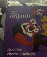 Organic cheddar cheese crackers