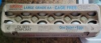 Large grade AA cage free eggs