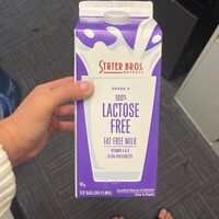 100% Lactose Free Fat Free Milk