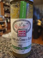 Pasta sauce with fresh broccoli raab, fresh broccoli raab