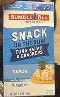 Snack on the run tuna salad & crackers ranch