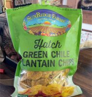 Hatch green chile plantain chips