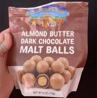 Almond Butter Dark Chocolate Malt Balls