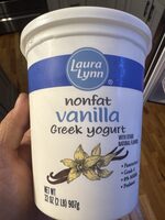 Nonfat vanilla Greek yogurt