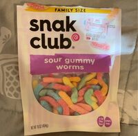 Sour gummy worms