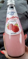 Coconut milk drink strawberry