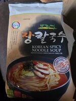 Korean spicy noodle soup