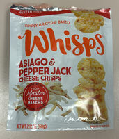 Asiago & Pepper Jack Cheese Crisps