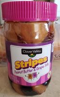 Peanut butter & grape jelly stripes