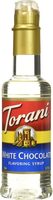 White chocolate flavoring syrup