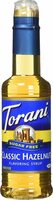 Sugar free classic hazelnut syrup ounce