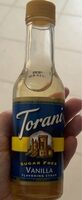 Torani vanilla flavoring syrup