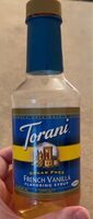 Sugar Free French Vanilla Flavouring Syrup