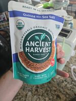 Organic quinoa with sea salt, sea salt
