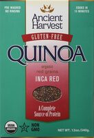 Washed & Rinsed Organic Quinoa: Inca Red Quinoa Gluten Free
