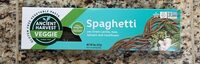 Spaghetti with green lentils, kale, spinach and cauliflower