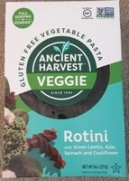 Gluten free vegetable pasta Rotini