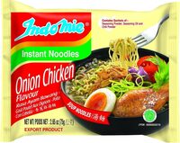 Instant noodle soup onion chicken flavor