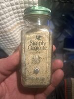 Simply organic, garlic salt, garlic