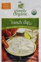 Simply organic certified organic ranch dip mix