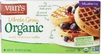 Organic Whole Grain Waffles Blueberry