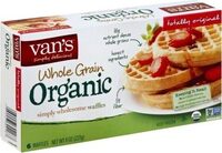 Organic Whole Grain Waffles Totally Original
