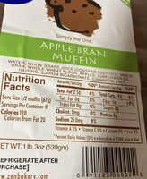 Apple bran muffin