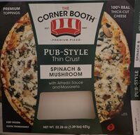 Spinach & Mushroom With Alfredo Sause Pizza