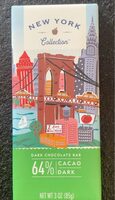 New York collection dark chocolate bar