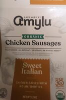 Sweet Italian Organic Chicken Sausages