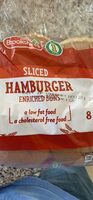 Sliced Hamburger Enriched Buns
