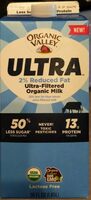 Ultra 2% reduced fat ultra filtered organic milk