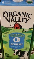 Organic Valley 0% Milk