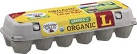 Organic large brown eggs free range grade a
