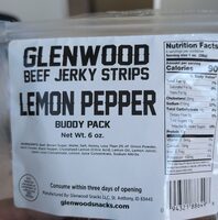 Lemon Pepper Beef Jerky Strips