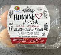 Humane Harvest 6 Large Brown Eggs