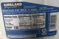 REDUCED FAT MILK 2% Milkfat