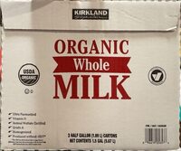 Organic whole milk