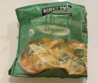 Spinach and cheese ravioli