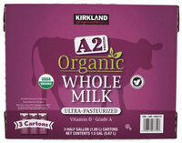 Organic whole milk A2 protein