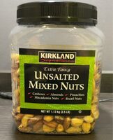 Extra fancy unsalted mixed nuts