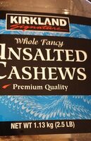 Unsalted cashews