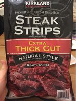 Premium Thick Cut Cured & Dried Natural Beef Steak Strips