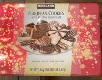 European cookies with belgian chocolate