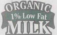 Organic 1% low fat milk